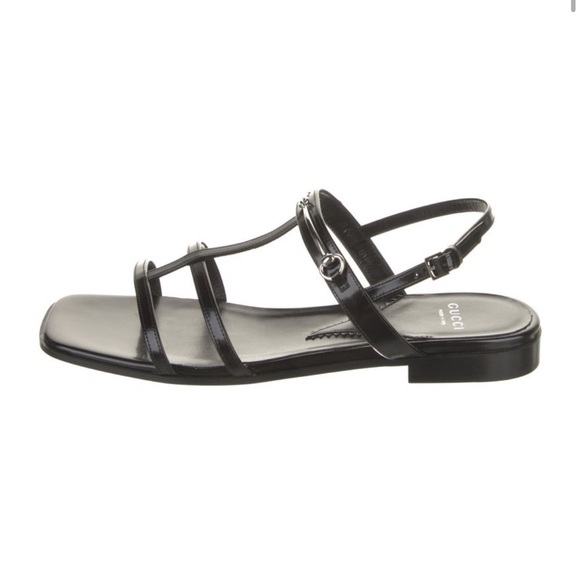 Gucci Horsebit Accent Leather Slingback Sandals | Womens EU39 - Picture 5 of 5